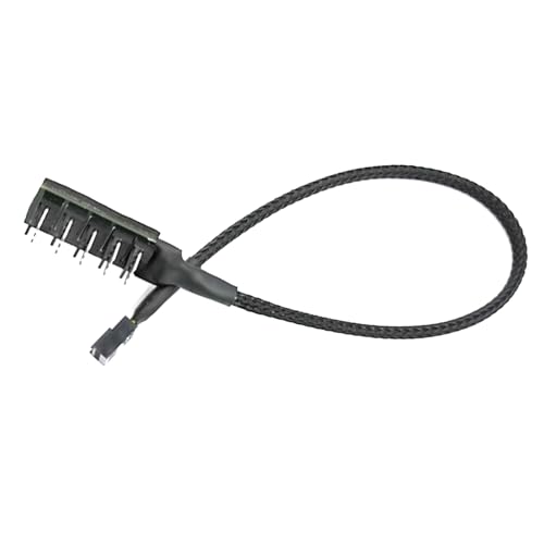 Pjeghbvop 5port PC Lüfter Hubs Verlängerungskabel 4Pin/3Pin Lüftersplitter Adapterkabel Für Eine Effiziente Kühlung Easy Installation Pjeghbvop 5port PC Lüfter Hubs Verlängerungskabel 4Pin/3Pin Lüftersplitter Adapterkabel Für Eine Effiziente Kühlung Easy Installation von Pjeghbvop