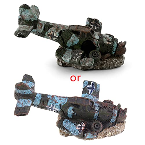 Pjeghbvop Abgenutzte Aquariumdekorationsharz Crash Flugzeug Fischhaut Betta Fischzubehör Aquatische Höhlen Fische Versteck Dekoration Aquarium Pjeghbvop Abgenutzte Aquariumdekorationsharz Crash Flugzeug Fischhaut Betta Fischzubehör Aquatische Höhlen Fische Versteck Dekoration Aquarium von Pjeghbvop