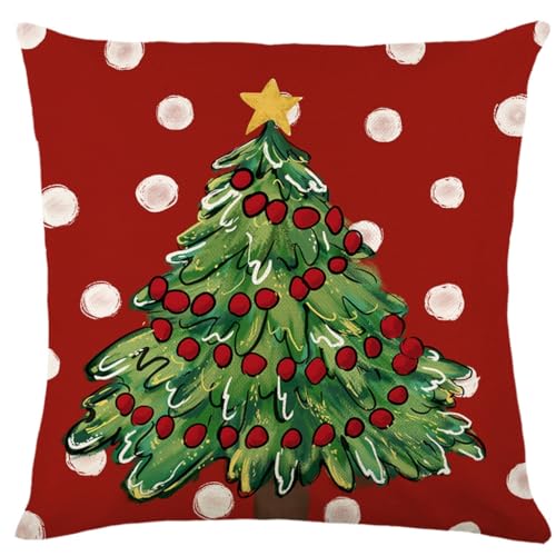 Pjeghbvop Weihnachts-Kissenbezug, 45,7 x 45,7 cm, Dekoration, Urlaub, Party, Kissenbezug, Dekoration für Sofa Pjeghbvop Weihnachts-Kissenbezug, 45,7 x 45,7 cm, Dekoration, Urlaub, Party, Kissenbezug, Dekoration für Sofa von Pjeghbvop