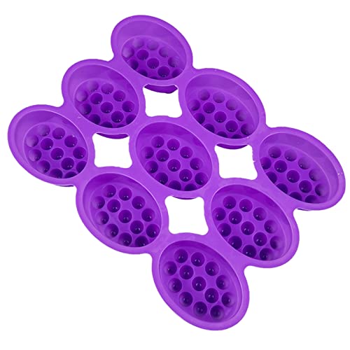Silikon-Seifenformen mit 9 Mulden, ovale Massageform, handgefertigt, Zubehör für handgefertigte Formen für Weihnachten Silikon-Seifenformen mit 9 Mulden, ovale Massageform, handgefertigt, Zubehör für handgefertigte Formen für Weihnachten von Pjeghbvop