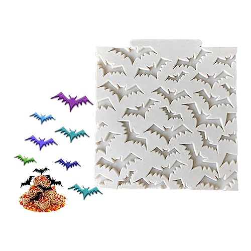 Silikonschokoladenform Schädel Fledermaus Specter Süßigkeiten Formen Fondant Kuchen Cupcake Backform Für Zuckercreme Dekorieren von Pjeghbvop