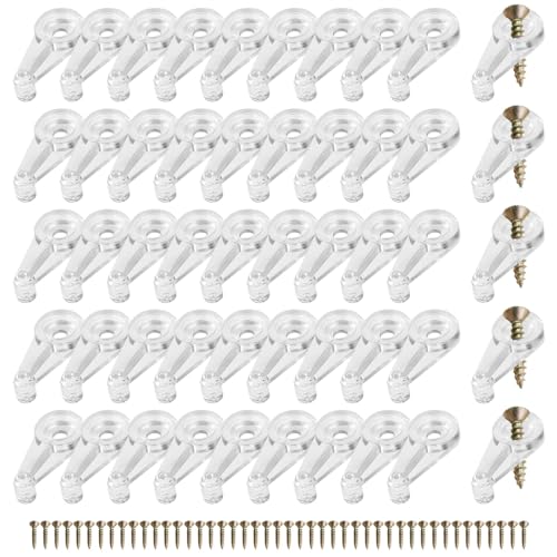 Stabiles Glasclip-Set Easy & Glasclip für Schranktüren, 50 Stück, mit Schrauben für einfache Installation Stabiles Glasclip-Set Easy & Glasclip für Schranktüren, 50 Stück, mit Schrauben für einfache Installation von Pjeghbvop