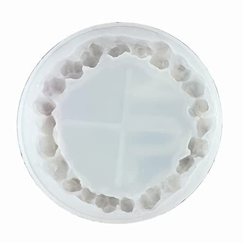 Untersetzerharzformen Kristall Cluster Silikonform Epoxid Für Making Tassen Matten Home Dekoration Für Tablettschmuckform Zum Gießen von Pjeghbvop