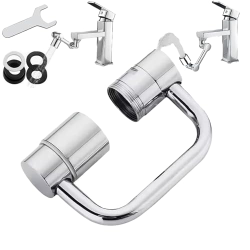 Flexiflow 1080° Rotating Faucet Extender,wasserhahn Verlängerung,1080 Rotating Faucet Extender,wasserhahn Aufsatz Schwenkbar,drehbarer Wasserhahn Aufsatz,rotating Faucet Extension,for Bathroom-a von Pjjrdh