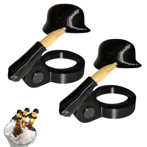 Pjjrdh 2pcs bierflaschenverschluss Soldaten Helm,Bierflaschen Helm,flaschenverschluss Bierflaschen Helm Salut,Soldat Salut Bierflasche Helm,Bierflaschen Helm Soldat,bierflaschenhelm,bierflaschenhelm von Pjjrdh