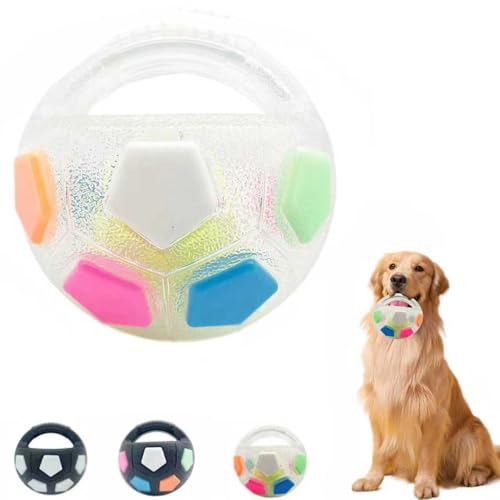 Pjjrdh The Mellow Dog Calming balle,interaktives hundespielzeug,Hunde unzerstörbar,interaktives Hunde Spielzeug,Dog with Handle, Hundeball Quietschend Unzerstörbar-A von Pjjrdh