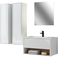 PLACES OF STYLE Badmöbel-Set "Studio Line, Bad im modernen Design, 4-teiliges Badezimmer" 4 Stk. tlg. PLACES OF STYLE Badmöbel-Set "Studio Line, Bad im modernen Design, 4-teiliges Badezimmer" 4 Stk. tlg. von Places Of Style