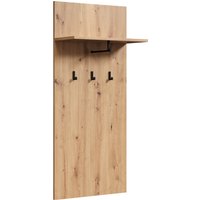 PLACES OF STYLE Garderobenpaneel "Tarragona" 1 Stk. tlg. Wandpaneel mit Ablage & Kleiderstange - (B/T/H) 63/30/139 cm von Places Of Style