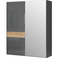 PLACES OF STYLE Schwebetürenschrank "Onyx, Schwebetürenschrank inklusive Innenleben, FSC-zertifiziert" in 3 Breiten: 182, 230 oder 272cm, Höhe 224cm, mit Spiegel, UV lackiert, hochglänzend anthrazit, mit Soft-Close Funktion PLACES OF STYLE Schwebetürenschrank "Onyx, Schwebetürenschrank inklusive Innenleben, FSC-zertifiziert" in 3 Breiten: 182, 230 oder 272cm, Höhe 224cm, mit Spiegel, UV lackiert, hochglänzend anthrazit, mit Soft-Close Funktion von Places Of Style