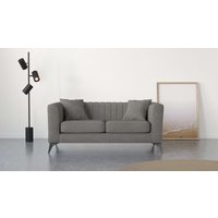 Places of Style 2-Sitzer "MATTHEW elegantes Designsofa, Maße B/T/H: 170/86/74 cm", Steppung im Rücken, lose Sitzkissen, incl. Zierkissen von Places Of Style