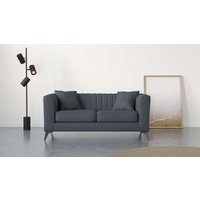 Places of Style 2-Sitzer "MATTHEW elegantes Designsofa, Maße B/T/H: 170/86/74 cm", Steppung im Rücken, lose Sitzkissen, incl. Zierkissen von Places Of Style
