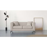 Places of Style 2-Sitzer "MATTHEW elegantes Designsofa, Maße B/T/H: 170/86/74 cm", Steppung im Rücken, lose Sitzkissen, incl. Zierkissen von Places Of Style