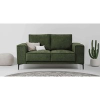 Places of Style 2-Sitzer "Kompaktsofa Oland, Struktur, Flachgewebe, Luxus-Microfaser, Boucle", 164 cm, Wellenunterfederung, Skandi-Design, Metallfüße von Places Of Style