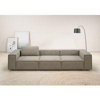 Places of Style 3,5-Sitzer "Watertown, modernes Big-Sofa XXL, 336 cm Breite, auch in Feincord", Riesiges Designersofa mit viel Platz & weichen Bezügen in Trendfarben von Places Of Style