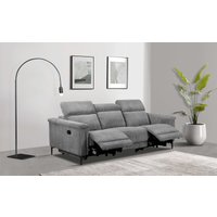 Home affaire 3-Sitzer "Lund Cord, mit manueller o. elektrischer Relaxfunktion in 2 Sitzen,", USB-A, Kopfteilverstellung, Breite 222 cm von home affaire
