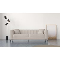 Places of Style 4-Sitzer "MATTHEW elegantes Designsofa, Maße B/T/H: 231/86/74 cm", XXL, Steppung im Rücken, lose Sitzkissen, incl 2. Zierkissen von Places Of Style