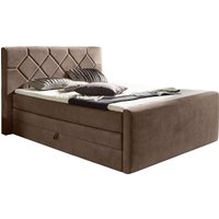 Places of Style Boxspringbett "Atlanta", inklusive Topper und Bettkasten von Places Of Style