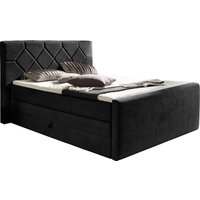 Places of Style Boxspringbett "Atlanta", inklusive Topper und Bettkasten von Places Of Style