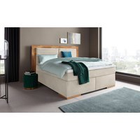 Places of Style Boxspringbett "Cup", mit Massivholzrahmen, mit Topper, in 2 Härtegraden, in 3 Breiten von Places Of Style
