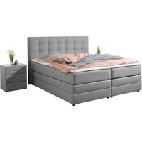 Places of Style Boxspringbett "Ethan", inkl. Topper und geräumigen Bettkasten erhältlich in H2, H3 und H4 von Places Of Style