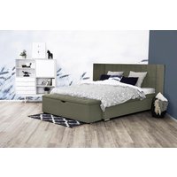 Places of Style Boxspringbett "Piazza", mit Steppung und Kopfteil mit seitlichen Flügeln von Places Of Style