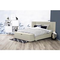 Places of Style Boxspringbett "Piazza", mit Steppung und Kopfteil mit seitlichen Flügeln von Places Of Style