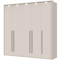 Places of Style Drehtürenschrank "Opera mit oder ohne Kranz inkl. LED-Bel.,B 227,272,317 oder 362 cm", UV lackiert, Soft Close Funktion, Höhenverstellbare Füße von Places Of Style