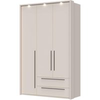 Places of Style Drehtürenschrank "Opera mit oder ohne Kranz inkl. LED-Bel.,B92,137,182 oder 227 cm", UV lackiert, Soft Close Funktion, Höhenverstellbare Füße von Places Of Style