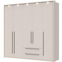 Places of Style Drehtürenschrank "Opera mit oder ohne Kranz inkl. LED-Bel.,B92,137,182 oder 227 cm", UV lackiert, Soft Close Funktion, Höhenverstellbare Füße von Places Of Style