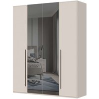 Places of Style Drehtürenschrank "Opera mit oder ohne Kranz inkl. LED-Beleuchtung, B: 92,137 oder 182 cm", UV lackiert, Soft Close Funktion, Höhenverstellbare Füße von Places Of Style