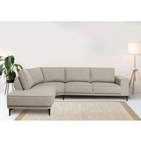 Places of Style Ecksofa "Casina", mit abgerundeter Ottomane, in einem weichen Chenille-Stoff von Places Of Style