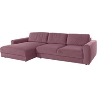 Places of Style Ecksofa "Bloomfield, elegant, viel Platz, Mega Couch, Breite 303cm, L-Form", extra tiefe Sitzfläche, wahlweise mit Sitztiefenverstellung von Places Of Style