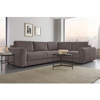 Places of Style Ecksofa "Bloomfield, Breite 304cm, Mega Polsterecke mit viel Platz, L-Form", extra tiefe Sitzfläche, wahlweise mit Sitztiefenverstellung von Places Of Style