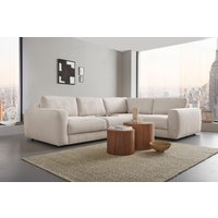 Places of Style Ecksofa "Bloomfield, Breite 304cm, Mega Polsterecke mit viel Platz, L-Form", extra tiefe Sitzfläche, wahlweise mit Sitztiefenverstellung von Places Of Style