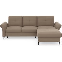 Places of Style Ecksofa "Calando L-Form", wahlweise mit Bettfunktion, Bettkasten und Armteilfunktion von Places Of Style