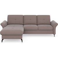 Places of Style Ecksofa "Calando L-Form", wahlweise mit Bettfunktion, Bettkasten und Armteilfunktion von Places Of Style