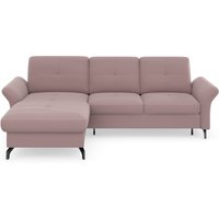 Places of Style Ecksofa "Calando L-Form", wahlweise mit Bettfunktion, Bettkasten und Armteilfunktion von Places Of Style