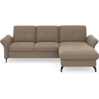 Places of Style Ecksofa "Calando L-Form", wahlweise mit Bettfunktion, Bettkasten und Armteilfunktion von Places Of Style