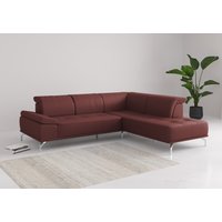 Places of Style Ecksofa "Caluna", Inkl.Sitztiefenverstellung, wahlweise mit Kopf- und Armteilverstellung von Places Of Style