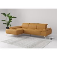 Places of Style Ecksofa "Caluna", Inkl.Sitztiefenverstellung, wahlweise mit Kopf- und Armteilverstellung von Places Of Style