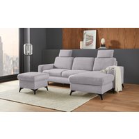 Places of Style Ecksofa "Lolland L-Form", Wahlweise mit Bettfunktion und Bettkasten, Federkern von Places Of Style