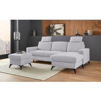 Places of Style Ecksofa "Lolland L-Form", Wahlweise mit Bettfunktion und Bettkasten, Federkern von Places Of Style