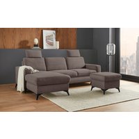 Places of Style Ecksofa "Lolland L-Form", Wahlweise mit Bettfunktion und Bettkasten, Federkern von Places Of Style