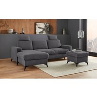 Places of Style Ecksofa "Lolland L-Form", Wahlweise mit Bettfunktion und Bettkasten, Federkern von Places Of Style