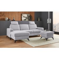 Places of Style Ecksofa "Lolland L-Form", Wahlweise mit Bettfunktion und Bettkasten, Federkern von Places Of Style