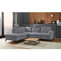 Places of Style Ecksofa "Lolland L-Form", Wahlweise mit Bettfunktion und Stauraum, auch mit abwischbarem Bezug von Places Of Style