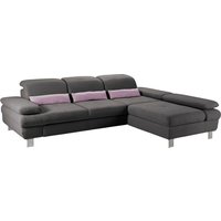 Places of Style Ecksofa "Nyon, L-Form", inkl. Kopf- und Armteilverstellung, wahlweise mit Bettfunktion von Places Of Style