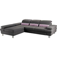 Places of Style Ecksofa "Nyon, L-Form", inkl. Kopf- und Armteilverstellung, wahlweise mit Bettfunktion von Places Of Style