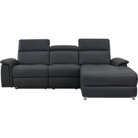 Places of Style Ecksofa "Pareli, L-Form, 259cm,m. Recamiere, Echtleder, Kunstleder, Webstoff", man. o. elektr. Relaxfunktion, USB/Kopfteilverstellg u. LED von Places Of Style