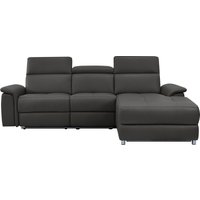 Places of Style Ecksofa "Pareli, L-Form, 259cm,m. Recamiere, Echtleder, Kunstleder, Webstoff" von Places Of Style